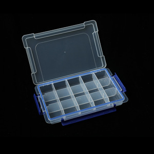 Transparent Plastic Storage Box 15 Compartments With Lid For Jewelry Toy Nail Art Organizing Rectangle Shape - Product Image 3