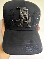 Hoge kwaliteit 5-panel baseballcap met 31 cm klep, luipaardblad-punt-letterprint, verstelbaar, sportief, suède, ademend, waterdicht, unisex, gorras