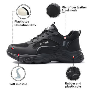 Zapatos DE SEGURIDAD Guyisa con aislamiento antigolpes y antiperforación, puntera de plástico ligera de 10KV para hombres - Product Image 2