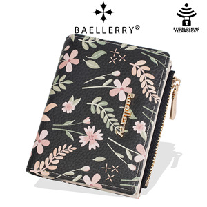 Baelerry Floral PU <b>Wallet</b> Women <b>RFID</b> <b>Blocking</b> Compact Clutch Card Holder Everyday Use - Product Image 5