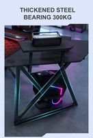 Table d'ordinateur de conception e-sport, grand bureau, noir, table de jeu PC d'angle, table personnalisée ODM