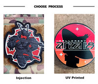 Parches de PVC y Goma Personalizados con Diseño Floral Textil, Termoadhesivos/para Coser, Reflectantes, de Seguridad, con Relieve 3D para Gorras