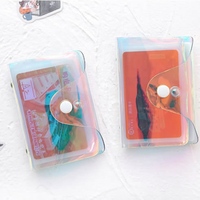 Sac en PVC personnalisé avec bouton pression, sac à fermeture éclair, petit sac en plastique