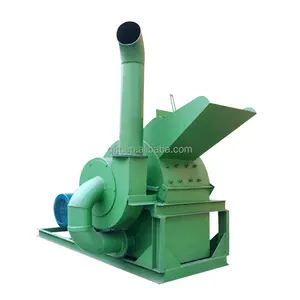 Mobile Diesel Type Garden Branch Bamboo Wood Crusher 500 Model Automatic Feed Double Bucket Feed Port price
