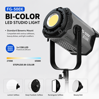 FG 500X Lumière de studio professionnelle COB 500W haute puissance bicolore 2700~6500K IRC 97 modes de contrôle multiples pour photographie