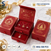 Boîte d'expédition de Noël personnalisée en carton ondulé biodégradable, emballage couleur avec logo, vente en gros, échantillon gratuit