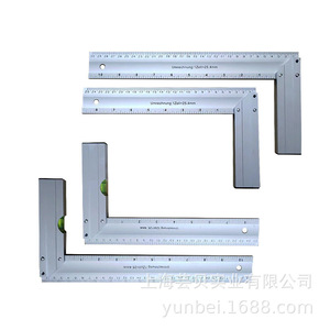 Regla de Ángulo Recto de Aleación de Aluminio, 90 Grados, Forma de L, Herramienta de Dibujo de Precisión para Trabajos en Madera - Product Image 1