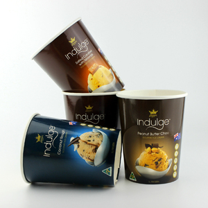 Widely Used Superior Quality 32oz Ice Cream Paper Cups With Logo Print ice cream sundae paper ice cream cup