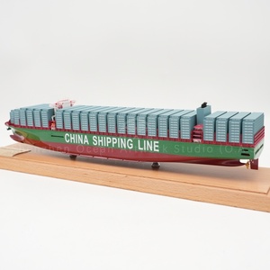Tùy chỉnh thực hiện 45cm Trung Quốc tay nghề mô hình tàu chở hàng quy mô 1:888 Mô hình tàu container Chất lượng cao cho quà tặng doanh nghiệp - Product Image 4