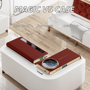 Custodia per Honor Magic V5 5G in Pelle PU di Lusso con Finestra Intelligente, Supporto e Protezione Antiurto - Product Image 2