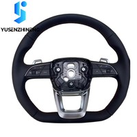 Volant de voiture en cuir personnalisé pour Audi A3 8P A5 A6 C6 Q5 B8 A7 C8 B9 S5 B8.5 A4 RS6 SQ5 S5 TT MK3 RS7 A8L D4 RS5 8Y SQ8 8V