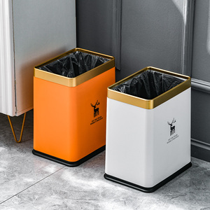 Cubo de Basura Doméstico Cuadrado de Gran Capacidad con Diseño de Animales para Uso en Interiores: Sala de Estar, Cocina, Dormitorio, Baño - Product Image 4