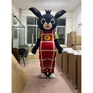 Hengyuan Bing Mascot Costume Of Rabbit Cosplay/ Grey Rabbit Mascot Costume For Adult