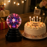 Lampe à plasma magique à activation tactile alimentée par USB pour Halloween, Noël, fête à domicile, décoration de table