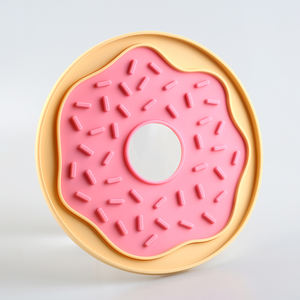 Tapis à lécher en silicone en forme de beignet pour animaux de compagnie, bol d'alimentation lente haute performance - Product Image 1