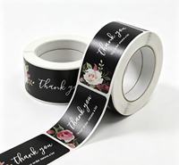 Étiquettes autocollantes en papier artistique imperméables avec logo personnalisé imprimé en couleur CMYK pour les fêtes, Noël, les cadeaux et l'emballage