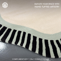 Tapis moderne à carreaux clairs faits main en laine de Nouvelle-Zélande/soie botanique/soie de bambou, imperméable et adapté aux animaux domestiques, pour salon