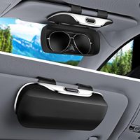 Accesorios Esenciales para el Automóvil, Organizador de Visera para Gafas de Sol, Antiarañazos, para Conducir Diariamente, para Viajar, Estuche para Gafas de Sol para Visera de Automóvil