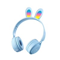 Nouveau Y08R lumineux lapin lapin jeu casque fille série sans fil enfants cadeau casque
