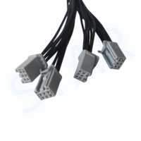 Connecteur 6 broches mâle à femelle personnalisé Faisceau de câblage automobile isolé en nylon pour l'installation radio Mazda Aftermarket