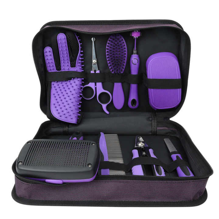 Gallery Detail: 9 Piece Eco Friendly Pet Grooming Set Dog Beauty Scissors