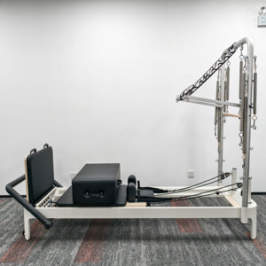 The Best in the Adjustable Footbar Reformer White <b>Aluminum</b> <b>Tower</b> Trapeze Home Use Eleven-AB-RE007 White <b>Aluminum</b> Reformer <b>Tower</b> - Product Image 2
