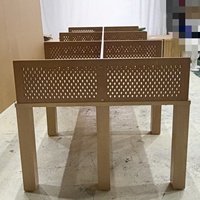 Bureau de travail modulaire moderne et durable avec assemblage facile et matériaux en bois massif pour le travail et la bibliothèque
