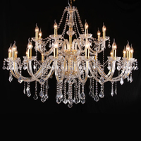 Lustres de plafond LED réglables en hauteur, tendance, chromés, contemporains, de style français vintage, modernes, dorés, en cristal, pour hôtels, de la marque DUOMEIJU