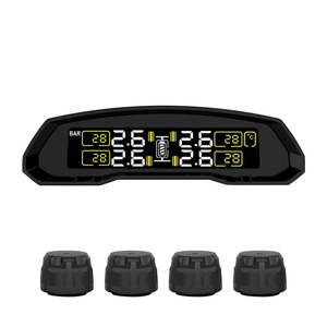 ระบบตรวจสอบแรงดันลมยางแบบไร้สายพลังงานแสงอาทิตย์พร้อมเซ็นเซอร์ภายนอก TPMS ติดตั้งง่าย - Product Image 2