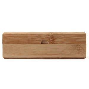 Étui à lunettes en bambou Conchen, rectangulaire, en bois naturel, 6-8,9 pouces, couleur unie, pour lunettes de soleil et lunettes, boîte de rangement BC033 - Product Image 4