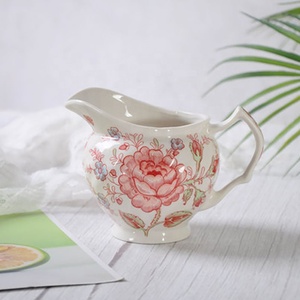 ชุดรับประทานอาหารค่ำเซรามิกลายดอกกุหลาบสีแดงสไตล์อังกฤษ - Product Image 3