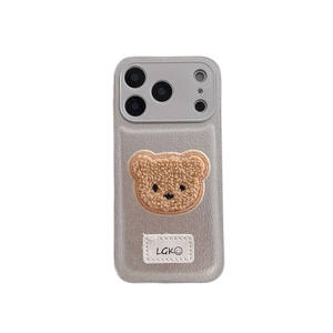 Étui de téléphone en peluche pour 17/16 <span class=keywords><strong>Pro</strong></span> <span class=keywords><strong>Max</strong></span>/15/<span class=keywords><strong>14</strong></span>/13/12 Series - Étui de protection en cuir anti-chute - Product Image 1