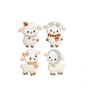 Embroidery Patch Iron On Embroidered Fabric Badge Applique Patches for Clothing <b>Jackets</b> Hats Bags Wholesale Heat Transfer Decora - Product Image 1
