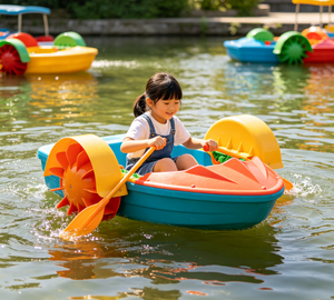 Bote de Pedales de Plástico Colorido para Niños, Bote de <span class=keywords><strong>Agua</strong></span> para Parque de Diversiones - Product Image 1