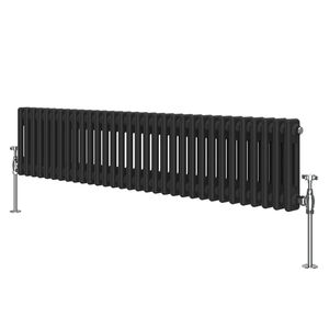 <span class=keywords><strong>Radiateur</strong></span> traditionnel à double colonne de style <span class=keywords><strong>fonte</strong></span>, blanc, horizontal, pour chauffage central, taille 25 tubes, 300 x 1460 mm - Product Image 6