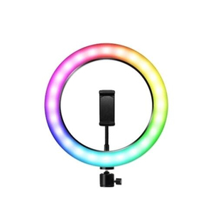 Anneau lumineux <span class=keywords><strong>LED</strong></span> <span class=keywords><strong>RGB</strong></span> <span class=keywords><strong>MJ33</strong></span> pour photographie, éclairage selfie, lampe à intensité variable avec trépied pour Youtube, maquillage, vidéo, photo en direct, studio photo - Product Image 6