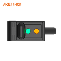 AKUSENSE Sensor Fotoeléctrico de Larga Distancia, Láser Resistente al Agua, Reflexión Difusiva Ip67, Forma Cuadrada, Tipo 2