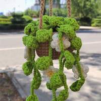 Commande en gros : Plante suspendue au crochet faite main, mignonne, pour décoration intérieure, voiture, mariage et Thanksgiving, écologique