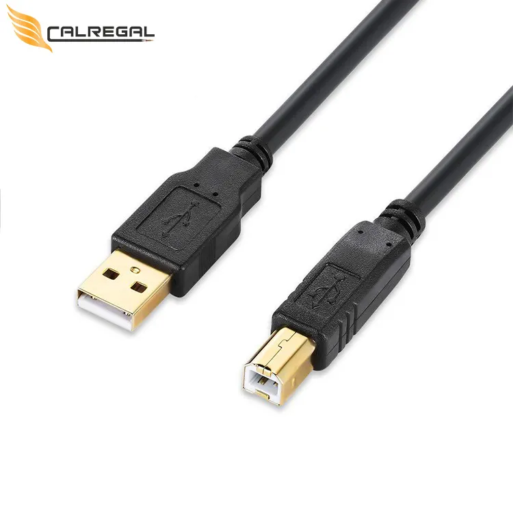 Ucuz özelleştirilebilir evrensel nikel kaplama 1m 1.5m 2m Usb A Usb B veri hızlı şarj Usb şarj kablosu