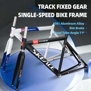 Fixed Gear Bicycle Frame+Fork+Headset+Seat Clamp, Bicycle Part