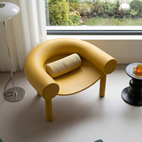 Fauteuil de loisirs Horseshoe Master Design Art en fibre de verre, mobilier pour salons et cafés, fauteuil tendance