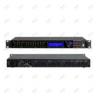 Processeur audio numérique série EIF LA LA204/LA306/LA408 DSP en métal avec connectivité 4/8 XLR/USB, appairage stéréo, tension universelle pour