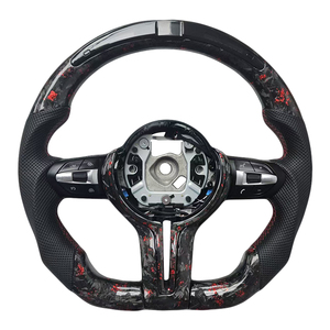 พวงมาลัยรถยนต์ BMW ซีรีส์ 3 ซีรีส์ 5 รุ่น F10 F20 F30 F90 F01 F02 ทำจากคาร์บอนไฟเบอร์คุณภาพสูงแบบเจาะรู  ขายดี - Product Image 1