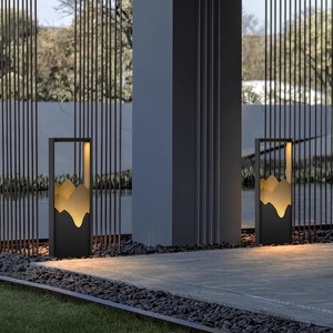 Lámpara Solar de Jardín de Estilo Chino Moderno, Lámpara Ambiental para Exteriores, Patio, Villa, Jardín, Paisaje - Product Image 3