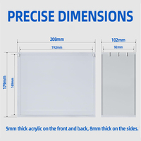Boîtier Acrylique Moderne d'Usine Directe pour Cartes TCG ETB Elite Trainer Box, avec Couvercles Magnétiques, Étui Protecteur en Acrylique pour Cadeau