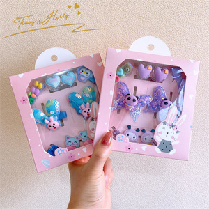 <span class=keywords><strong>Tracy</strong></span> & Herry-lazos de princesa coreana para bebé, lazos de flores de caramelo, bandas para el pelo, Pin para el pelo para niña, conjunto de caja de regalo - Product Image 4