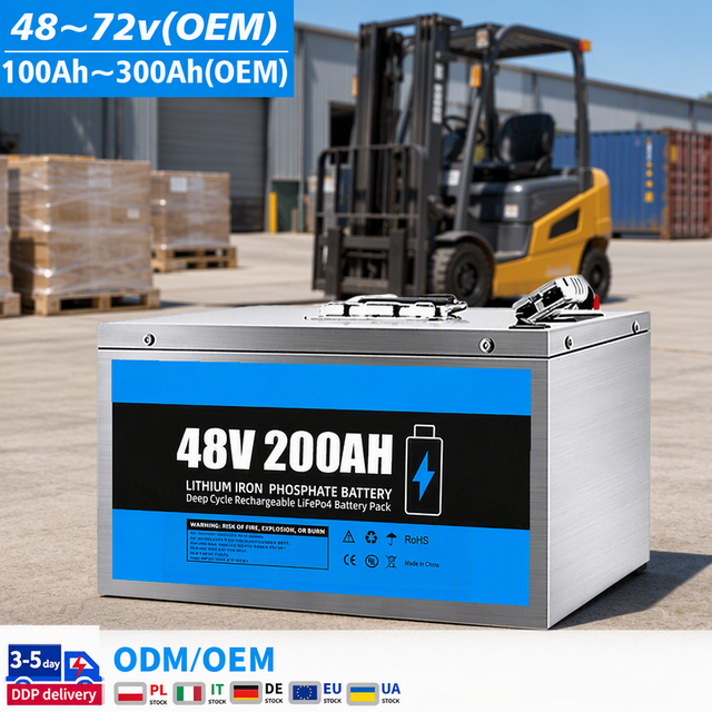 OEM Custom 48V 100Ah 200Ah Lithium Ion Battery Pack Built in BMS Deep Cycle for Electric Motorcycle Tricycle Golf Cart RV