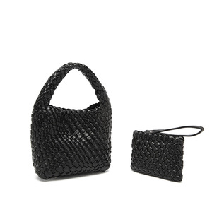 <span class=keywords><strong>2026</strong></span>新款黄色编织母子包手工编织手提包百搭小众女包 - Product Image 6