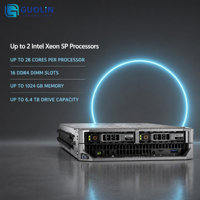 Serveur Blade demi-hauteur Dell PowerEdge M640, double processeur Intel Xeon Scalable, DDR4 ECC, IDRAC9 pour HPC, virtualisation, centre de données cloud