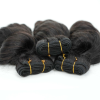 Extensions de cheveux brésiliens Amygirl 4x4 HD Lace Closure 100% Remy, double trame machine, ondulations lâches, 3 paquets avec closure, sans perte de cheveux